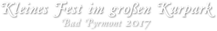 Logo Kleines Fest Bad Pyrmont 2017