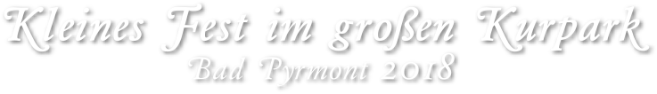 Logo Kleines Fest Bad Pyrmont 2018