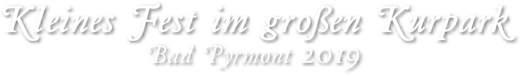 Logo Kleines Fest Bad Pyrmont 2019