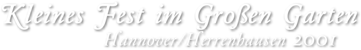 Logo Kleines Fest Herrenhausen 2001
